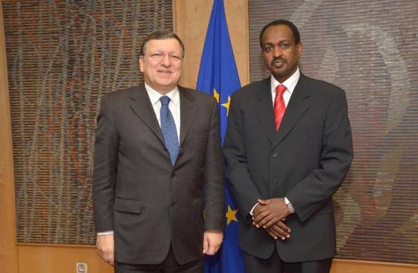 Ambassador Teshome Toga presents credentials to European Commission President Mr Barroso