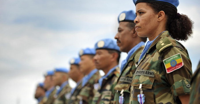 Ethiopia is currently the largest contributor of peacekeeping troops in the world. © UN/Christopher Herwig